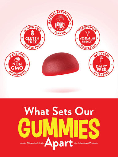 Kids Multivitamin Gummies with Probiotics | 60 Count | Vegetarian, Non-GMO, Gluten Supplement | Vitamin C, D3 & Zinc | Berry Punch Flavor | by Nature's Truth