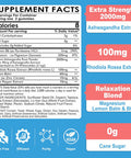 Ashwagandha Gummies 2000Mg, Magnesium Glycinate Gummies For Adults 200Mg, Vitamin B6, Zinc, Rhodiola Rosea, Lemon Balm, - Relaxation Support, Natural Zzz, Brain, Muscle, Stamina, Energy, Sugar Free