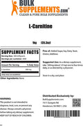 BulkSupplements.com L-Carnitine Powder - Fat Burner Supplements - Amino Acids Supplement - Mens Fat Burner - Womens Pre Workout (1 Kilogram)