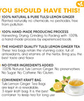 FreshDrinkUS, Premium 50 Mulberry Leaf Tea Bags, 100% Natural & Pure from Mulberry Leaves. Herbal Tea. Made with Natural Material Tea Bags. No Sugar, No Caffeine, No Gluten, Vegan.