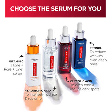 L'Oreal Paris Revitalift 12% Pure Vitamin C Serum Vitamin E Salicylic Acid Brightening 1 Oz + Moisturizer Sample