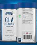 Applied Nutrition CLA L Carnitine and Green Tea Natural Energy Fat Burning Blend Help Weight Management (Conjugated Linoleic Acid LCarnitine Tartrate GreenTea) 100 Veggie Softgels 50 Servings