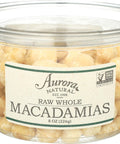 Aurora Products Macadamia Nuts, Raw, 8 oz