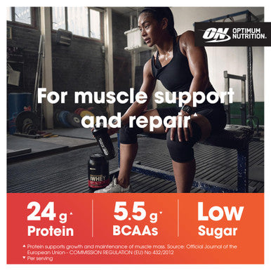 Optimum Nutrition Gold Standard 100% Whey Muscle Building And Recovery Protein Powder With Naturally Occurring Glutamine And Bcaa Amino Acids Double Rich Chocolate Flavour 146 Servings 4.53 Kg
