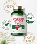 Carlyle Apple Cider Vinegar Capsules | 2400Mg | 240 Count | Non-Gmo, Gluten Free Supplement