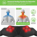 Cotsoco Cordless Shiatsu Neck And Shoulder Massager With Heat,Portable Massagers For Neck And Back,3D Deep Tissue Kneading Back Massager For Muscle Pain Relief,Perfect Gifts For Men And Woman