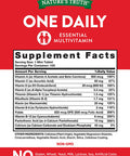 One Daily Womens and Men's Essential Multivitamin | 100 Mini Tablets | Non-GMO & Gluten | By Nature's Truth