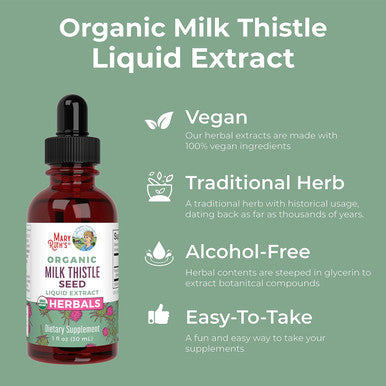 Mary Ruth'S Organic Milk Thistle Seed Liquid Extract, 1 Fz