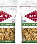 Diamond of California Shelled Walnut Halves and Pieces, Pre-Shelled Raw Walnuts for Baking, Snacking and Salads, 32 oz.
