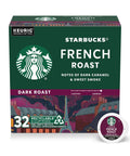 Starbucks K-Cup Coffee Pods, Dark Roast Hot or Iced Coffee, French Roast, 96 Keurig Pods