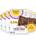 Simple Mills Nut and Seed Trail Bars, 15 Count, Dark Chocolate Sea Salt Snack Bars with Pumpkin Seeds, Almonds, Pecans, and Buckwheat, Good Source of Fiber and Excellent Source of Magnesium, 1.59 oz