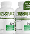 Bronson Fenugreek Seed Powder Capsules Extra Strength, Trigonella Foenum-Graecum, Non-Gmo, Soy-Free, Vegetarian, 300 Capsules