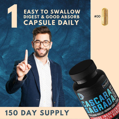 Dedicad 6550Mg Cascara Sagrada Capsules 5 Months Supply Combined 10 Herbs Senna, Psyllium Husk, Licorice, Flaxseed, Aloe Vera