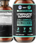 Herbify Lymphatic Drainage Drops For Liver Detox & Immune Support - Lymph System Support Drops - Detox Cleanse - 30 Days Supply - 2 Fl Oz Made In Usa