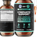 Herbify Lymphatic Drainage Drops For Liver Detox & Immune Support - Lymph System Support Drops - Detox Cleanse - 30 Days Supply - 2 Fl Oz Made In Usa
