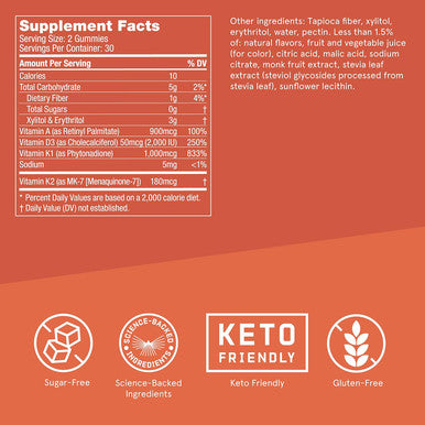 Bulletproof Greens, 8.4 Ounces And Vitamins A+D+K Gummies, 60 Count