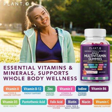 Complete Multivitamin Gummies For Adults All-In-One Blend Of Vitamin A B C D E Zinc And Biotin - Adult Vitamin Gummy For Energy And Immunity 90 Delicious Gluten And Veggie Gummies