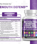 Resveratrol Berberine Grape Seed Quercetin Polyphenol Supplement 60 ct