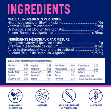 LEANFIT HYDROLYZED COLLAGEN Unflavoured 25 Servings 253g Tub