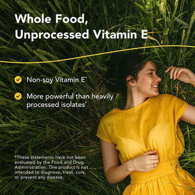 North American Herb Spice PurelyE 60 Capsules Supports Healthy Hair Skin Nails Soy Vitamin E Complex from Sunflower Oil Pumpkin Seeds African Red Palm Oil NonGMO 60 Servings
