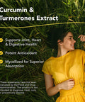 North American Herb Spice Turmeric PowerPlus 120 Count Curcumin Turmerones Whole Food Extract Joint Heart Digestive Health Support Antioxidant NonGMO 60 Servings