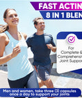 Built Nature Glucosamine Chondroitin With Msm, Turmeric, Boswellia - Advanced Joint Support, High Potency Antioxidant & Inflammatory Response, Comfort For Back, Knees, Hands, Non Gmo, 60 Extended Delivery Capsules