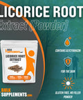 BulkSupplements Licorice Root Extract - Licorice Supplement - Licorice Root Powder - Licorice Extract - 500mg of Licorice Root Extract Powder (500 Grams - 1.1 lbs)