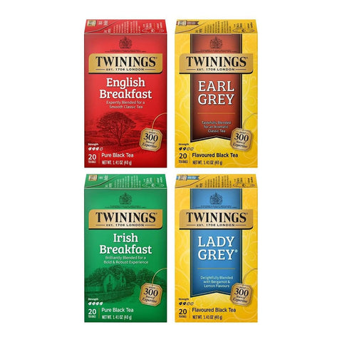 Twinings Lemon & Ginger, Caffeine-Free Herbal Tea Bags, 100 CT Box (1 Pack) | Spicy & Tangy, Ginger, Lemon Peel, Lemongrass, Blackberry Leaves, Soothe Digestion, 100 Foil Lined Individually Wrapped Bags