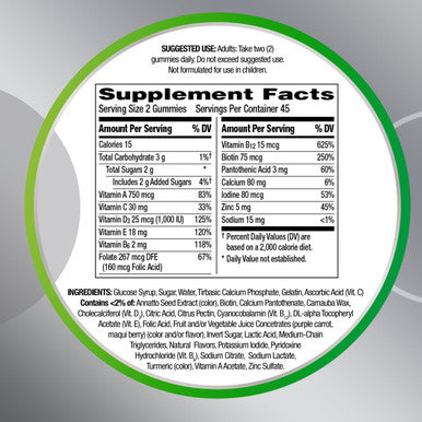 Centrum Multigummies Gummy Multivitamin For Adults 50 Plus Multivitamin/Multimineral Supplement With Calcium Zinc And Vitamins B And D Assorted Fruit Flavor - 90 Count