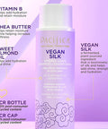 Pacifica Beauty Vegan Silk Shampoo + Conditioner Set, Vanilla, Almond Oil, Shea Butter, Vitamin B for Dry and Damaged Hair, Hydration, Shine, Silky Smooth, Clean Hair Care, 20 Oz
