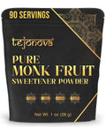 tejonova Monk Fruit Sweetener, 1 oz, Monk Fruit Extract Powder, Monkfruit Sweetener Pure Flavor, Monk Fruit Sweetener No Erythritol, Ideal Monkfruit Sweetner and Keto Sugar Substitute, 90 Servings