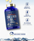 Carlyle Cod Liver Oil Softgels | 1245mg | 250 Count | Norwegian | Non GMO Gluten