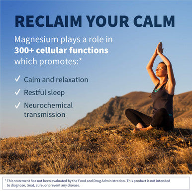 Klaire Labs Magnesium Glycinate Complex - 100mg Bisglycinate Blend to Support Bone Health & Restful Sleep - Chelated for Improved Absorption - Gluten & Hypoallergenic (100 Capsules)