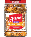 Fisher Snack Honey Roasted Mixed Nuts with Peanuts, 24 Ounces | Peanuts, Cashews, Almonds, Filberts, Pecans