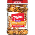 Fisher Snack Honey Roasted Mixed Nuts with Peanuts, 24 Ounces | Peanuts, Cashews, Almonds, Filberts, Pecans