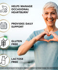HBgard Daily Herbal Supplement to Help Manage Occasional Heartburn 60 Capsules