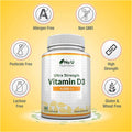 Vitamin D3 4000 IU 365 Softgel Capsules NOT Tablets Full Year Supply Easy to Swallow Quadruple Strength Vitamin D3 Supplement