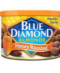 Blue Diamond Almonds, Sweet Honey Roasted Classic Flavor, GMO Free, Kosher, No Gluten Ingredients or Artificial Flavors, Great for On-The-Go, Pantry Staple, Dessert, Holidays, Lunch, Charcuterie, 6 oz. Can