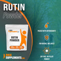 BulkSupplements Rutin Powder - Dietary Supplement, Antioxidants Source - from Sophora Japonica, Soy Free - 500mg , 200 Servings (100 Grams - 3.5 oz)