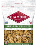 Diamond of California Shelled Walnut Halves and Pieces, Pre-Shelled Raw Walnuts for Baking, Snacking and Salads, 32 oz.