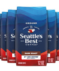 SeattleÃƒÂ¢Ã¢â€šÂ¬Ã¢â€žÂ¢s Best Coffee, Medium Roast Ground Coffee, Portside, 100% Arabica, 6 Bags (12 oz Each)