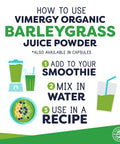 Vimergy USDA Organic Barley Grass Juice Powder, 62 Servings Super Greens Powder Contains Iron, Vitamin C, & Vitamin E Non-GMO, Gluten-Free, Soy-Free, Vegan & Paleo Daily Greens Booster (250g)