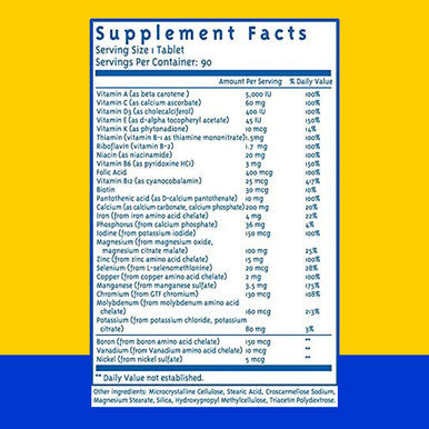 MultiRight Low Acid Multivitamin Complex Vitamins A, C, D3, E, K ÃƒÂ¢Ã¢â€šÂ¬Ã¢â‚¬Å“ 90 Tablets