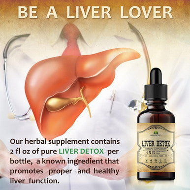 Herbalicious Liver Supplement Natural Liver Support Drops Herbal Supplement Drink with Milk Thistle Angelica Root Dandelion Root Turmeric Peppermint - Liver Cleanse Detox 4 fl oz