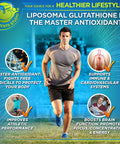 Liposomal Glutathione 500mg Reduced Glutathione Supplement with Organic Whole Foods for Enhanced Absorption Master Antioxidant Detoxifier Immune Cardiovascular Support 2 Month Supply