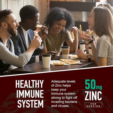 Strong Earth - 50Mg Zinc Gummies For Kids And Adults (60 Count) - Immune Support & Antioxidant Supplement - Delicious Natural Flavor Zinc Supplement Gummy - Gluten, Non Gmo, Vegan - Chewable Zinc