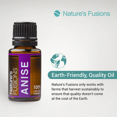 Natures Fusions Anise Essential Oil for Warming - High Potency 100% Pure 15ml