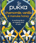 Pukka Calming Chamomile, Vanilla & Manuka Honey Organic Herbal Tea, Soothing Organic Tea Infusion Selection, Honey & Fennel Blend, Caffeine Free, 80 Total Bags (20ct - Pack of 4)