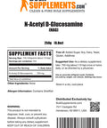 BulkSupplements N-Acetyl D-Glucosamine Powder - NAG Powder - Glucosamine Supplements, Joint Support Supplements - 750mg of Glucosamine Powder , (250 Grams - 8.8 oz)