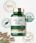 Carlyle Uva Ursi Capsules | 1400Mg | 150 Count | Herbal Leaf Extract | Non-Gmo | Gluten Free Supplement